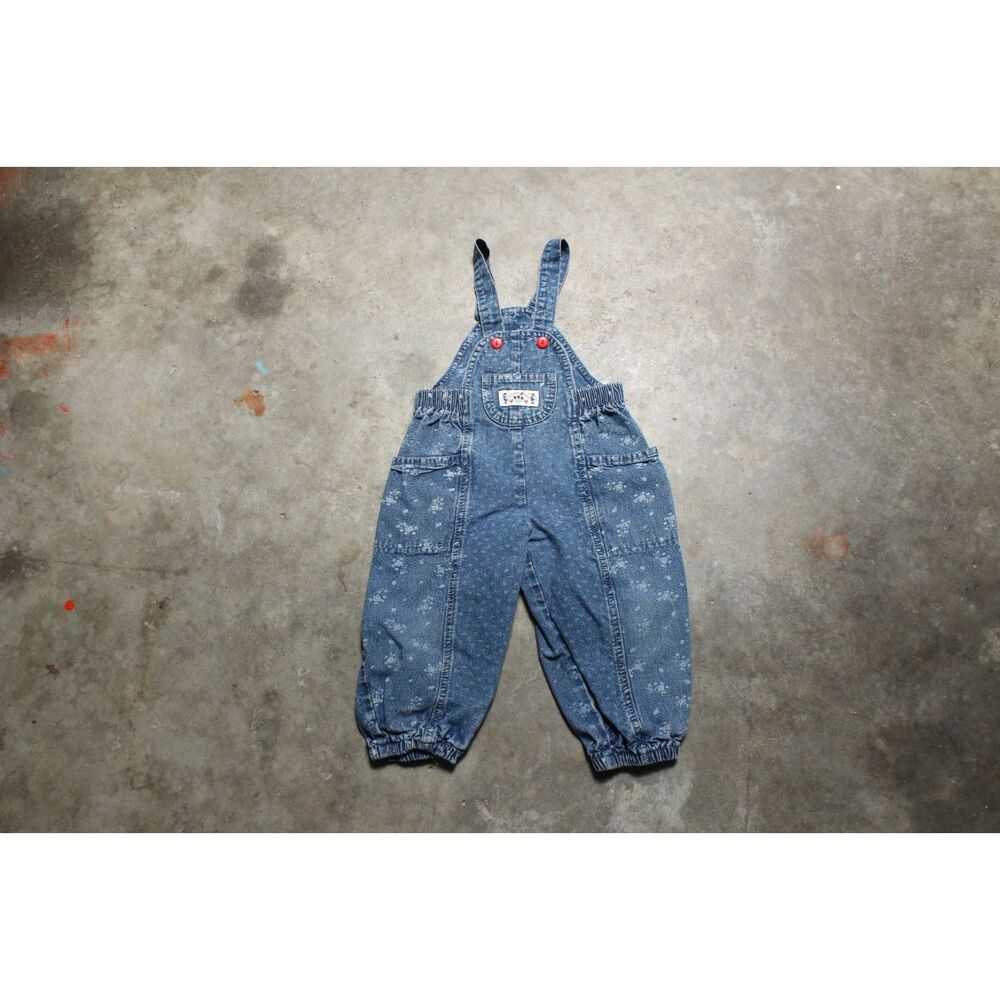 Vintage 90's USA-Made Osh Kosk B'Gosh Denim Overalls - Size 3T